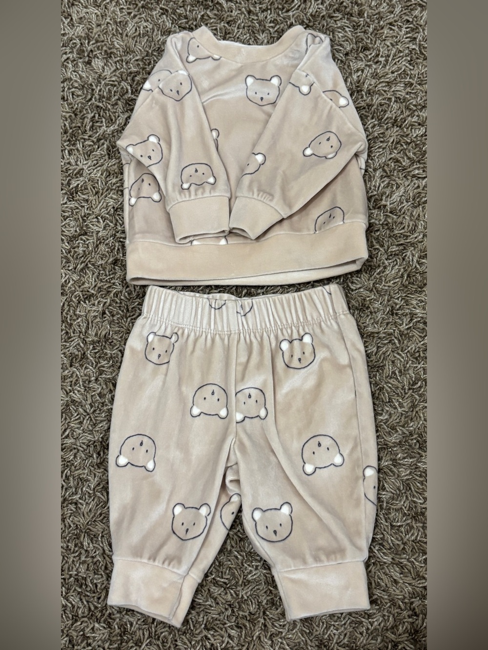 Carter's: Beige Bear Plush Two-Piece Set